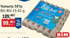 BİLİ BİLİ YUMURTA 53-62 G 30'LU